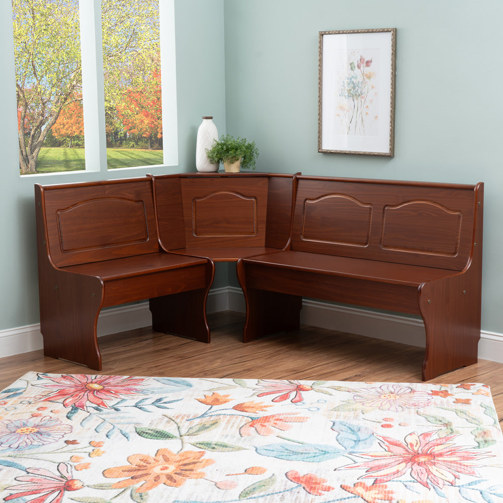 Linon Home Decor - Chelsea Corner Nook, Walnut - 90366WAL-01-KD-U view 10