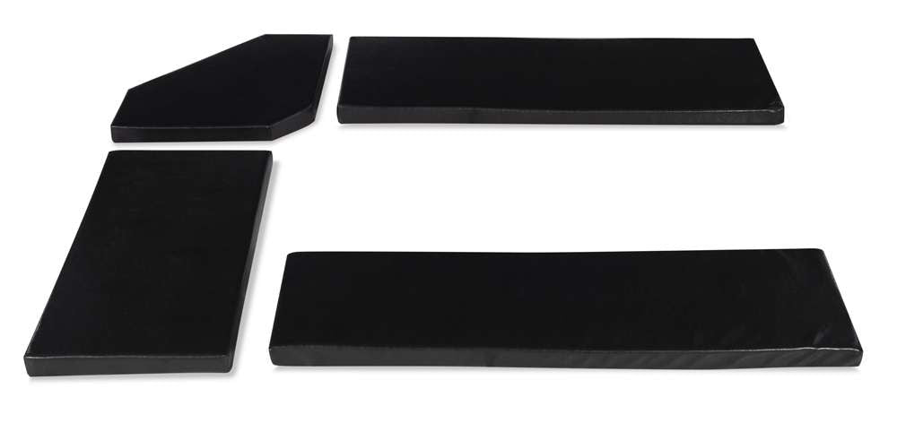 Linon Home Decor - Chelsea Cushion Set – Black Pvc *Nook Not Included* - 90375PVC-01-KD veiw 1