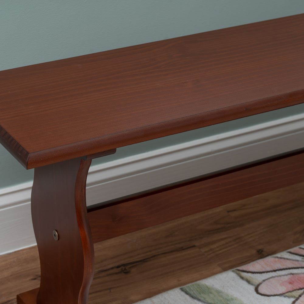 Linon Home Decor - Chelsea Nook Bench, Walnut - 90367WAL-01-KD-U view 7