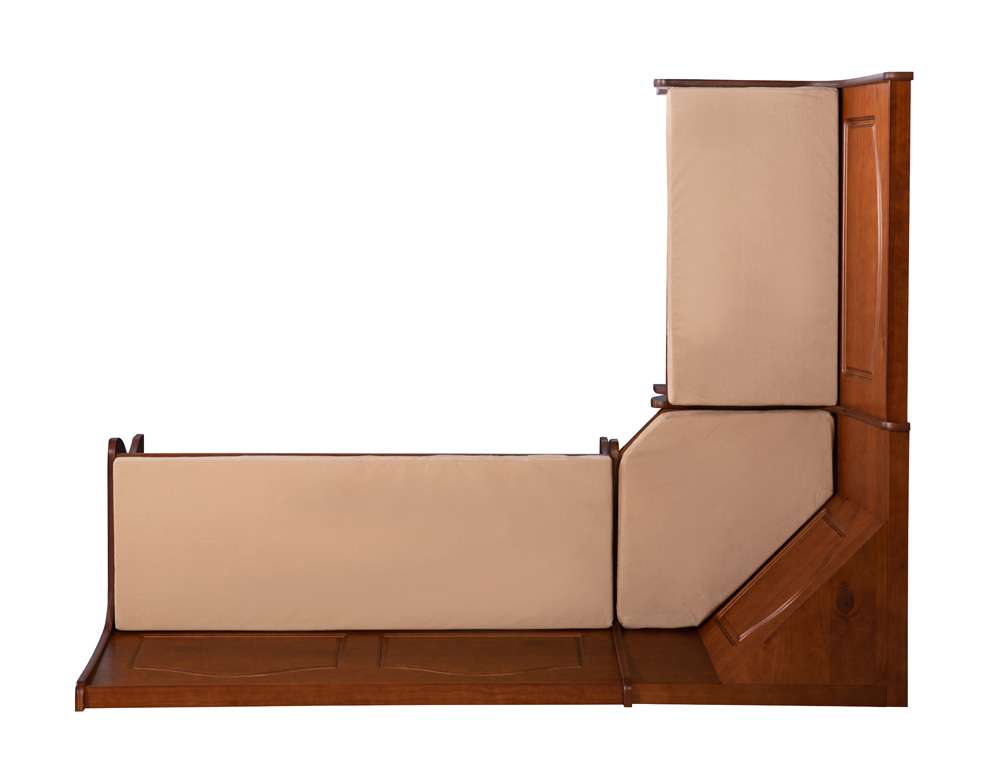 Linon Home Decor - Chelsea Nook Set with Cushions, Walnut/Beige - K90375WALBGESET view 2
