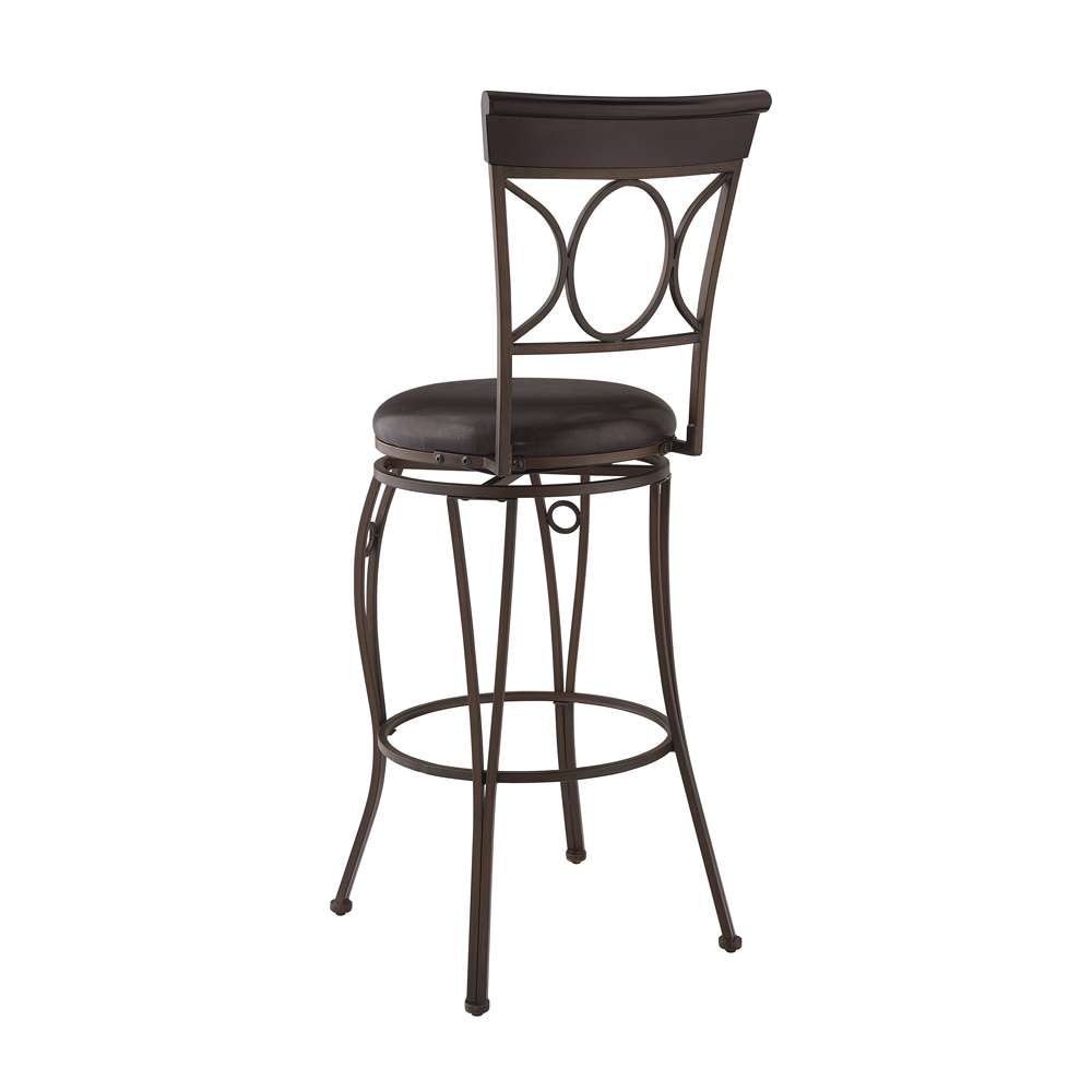Linon Home Decor - Circles Back Bar Stool 30 - 02731MTL-01-KD-U veiw 4
