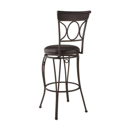 Linon Home Decor - Circles Back Bar Stool 30 - 02731MTL-01-KD-U veiw 4