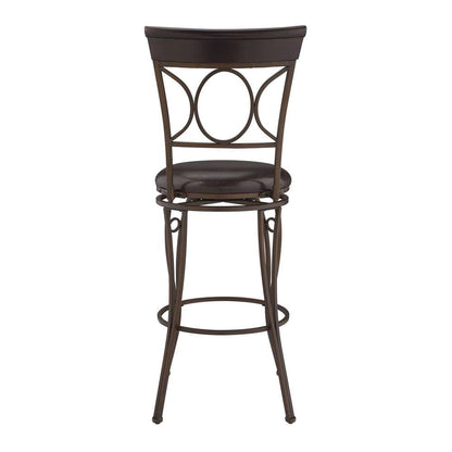 Linon Home Decor - Circles Back Bar Stool 30 - 02731MTL-01-KD-U veiw 5