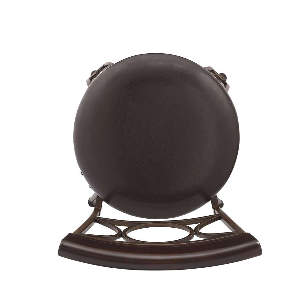 Linon Home Decor - Circles Back Bar Stool 30 - 02731MTL-01-KD-U veiw 6