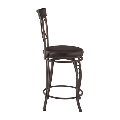 Linon Home Decor - Circles Back Counter Stool 24 - 02730MTL-01-KD-U veiw 3