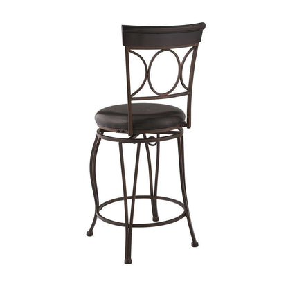 Linon Home Decor - Circles Back Counter Stool 24 - 02730MTL-01-KD-U veiw 4