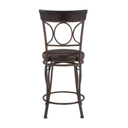 Linon Home Decor - Circles Back Counter Stool 24 - 02730MTL-01-KD-U veiw 5