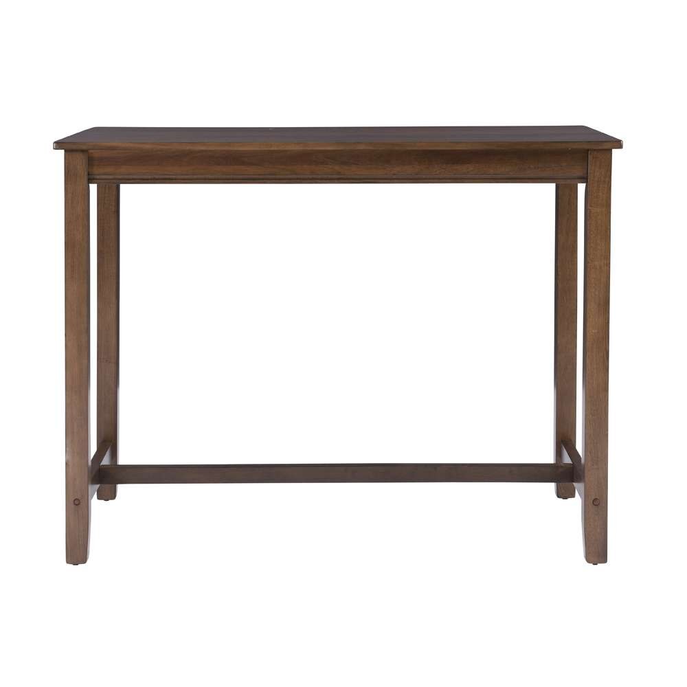 Linon Home Decor - Claridge 36 Inch Counter Height Pub Table, Rustic Brown - CPT100RUS01U view 2