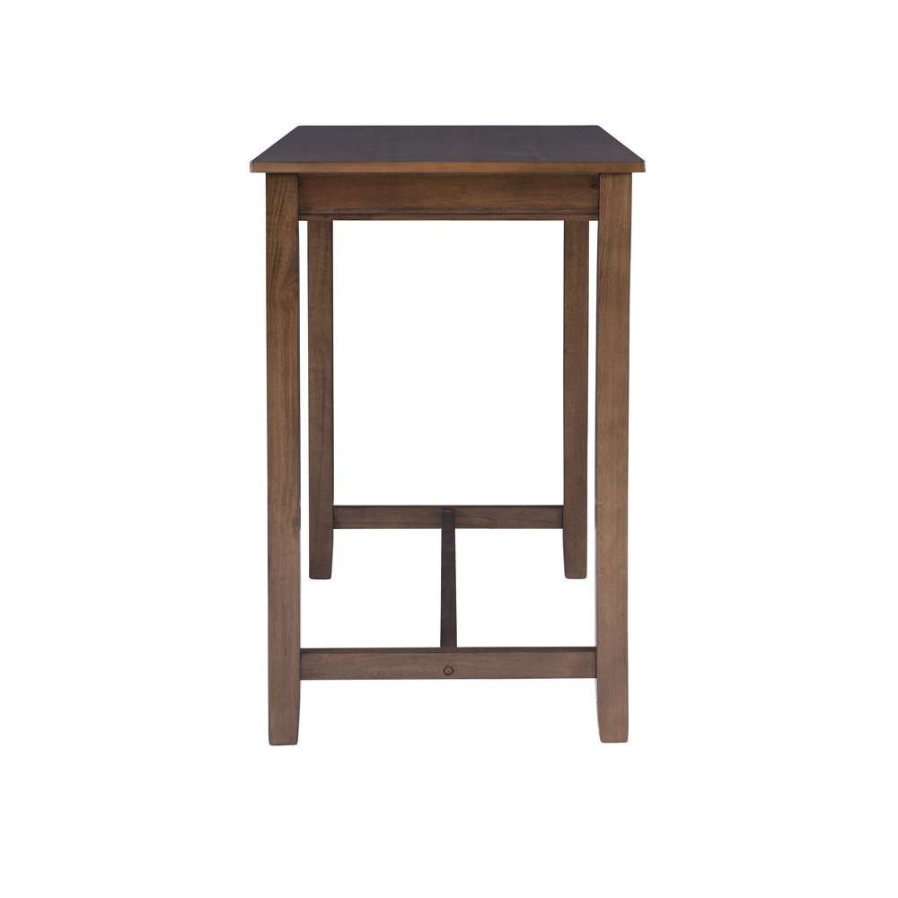 Linon Home Decor - Claridge 36 Inch Counter Height Pub Table, Rustic Brown - CPT100RUS01U view 3