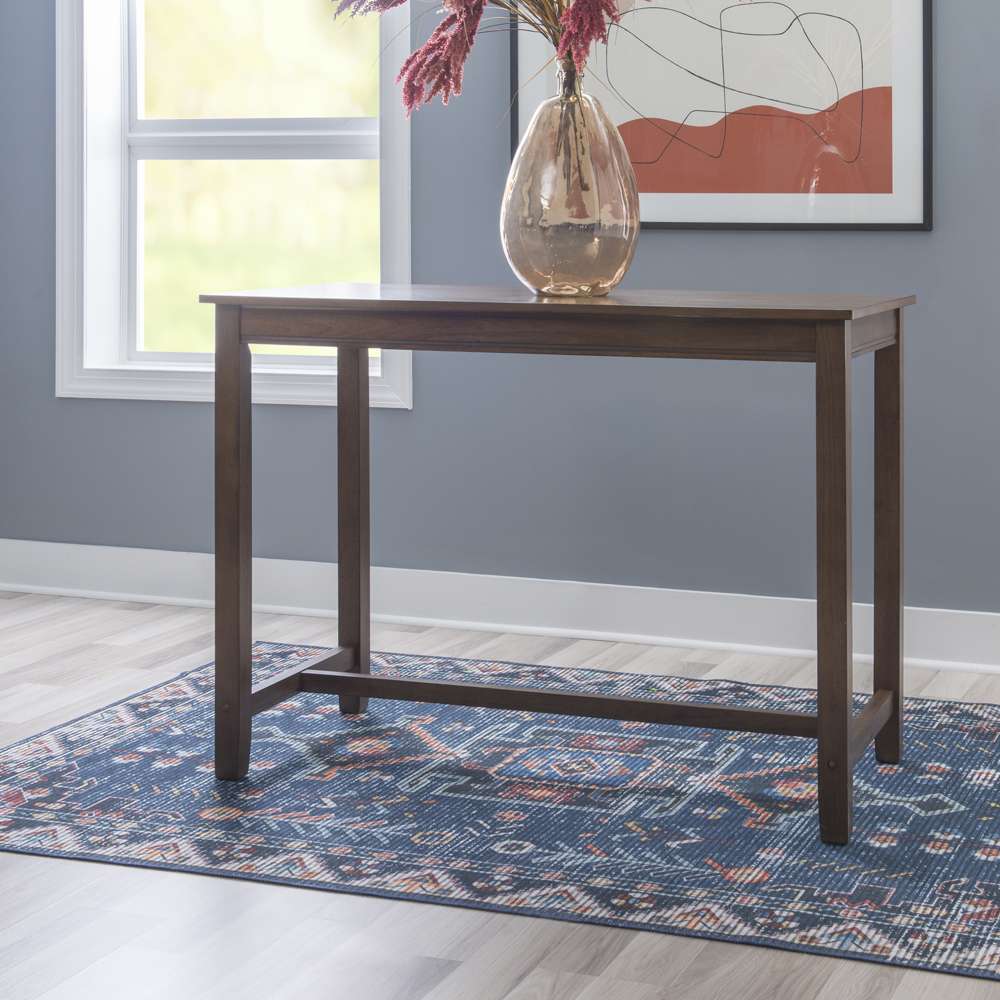 Linon Home Decor - Claridge 36 Inch Counter Height Pub Table, Rustic Brown - CPT100RUS01U view 5