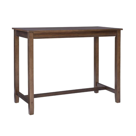 Linon Home Decor - Claridge 36 Inch Counter Height Pub Table, Rustic Brown - CPT100RUS01U veiw 1