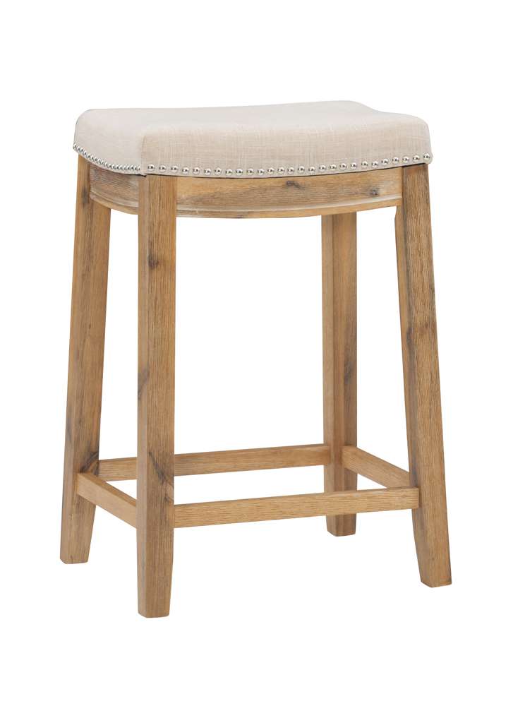 Linon Home Decor - Claridge Acacia Wood Counter Stool - CS216NAT01 view 1