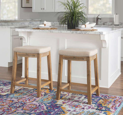Linon Home Decor - Claridge Acacia Wood Counter Stool - CS216NAT01 view 5