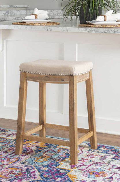 Linon Home Decor - Claridge Acacia Wood Counter Stool - CS216NAT01 veiw 6