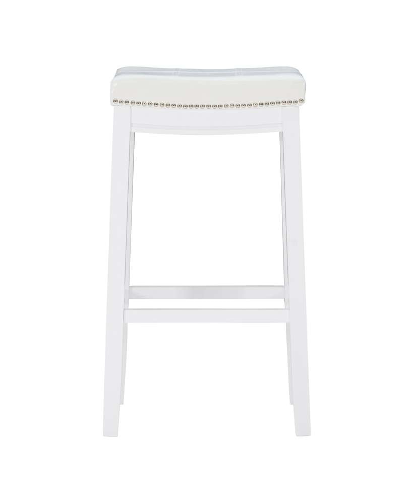 Linon Home Decor - Claridge Barstool White  - BS254WHT01U veiw 2