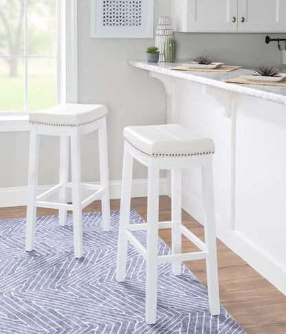 Linon Home Decor - Claridge Barstool White  - BS254WHT01U veiw 5