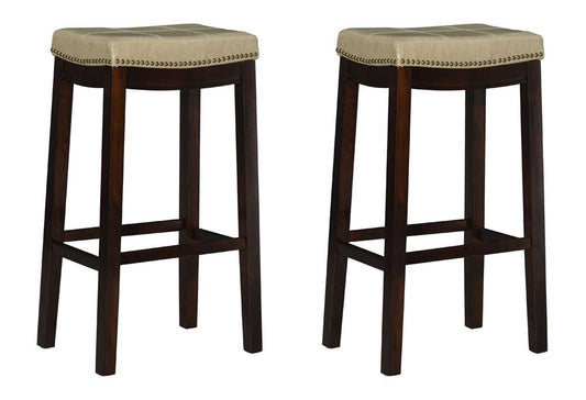 Linon Home Decor - Claridge Beige Bar Stool (Set of 2) - BS280JUTE02PKU veiw 1