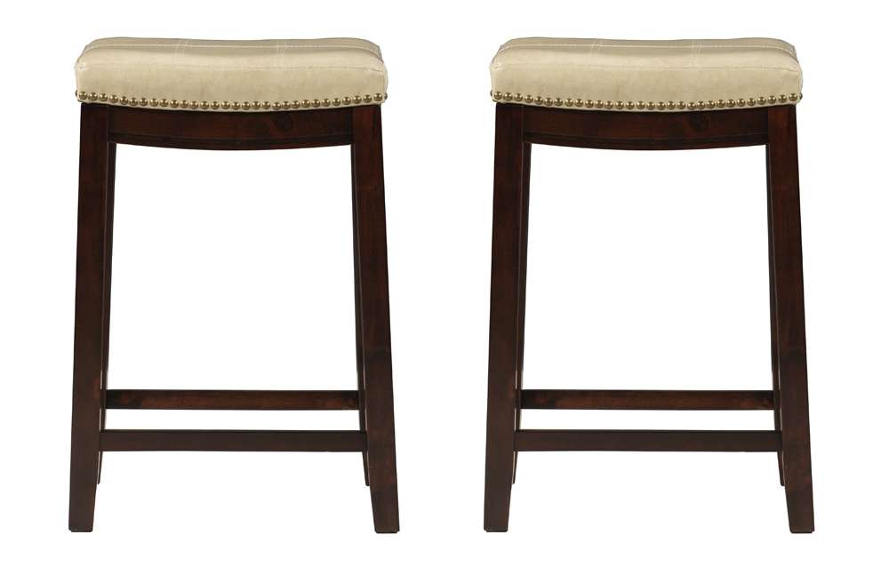 Linon Home Decor - Claridge Beige Counter Stool (Set of 2) - CS286JUTE02PKU view 3