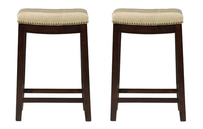 Linon Home Decor - Claridge Beige Counter Stool (Set of 2) - CS286JUTE02PKU view 3