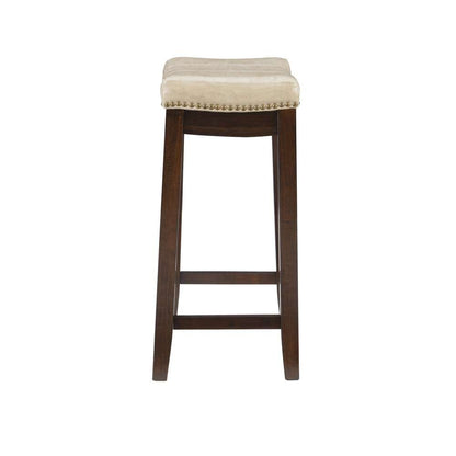 Linon Home Decor - Claridge Beige Counter Stool - 55815JUTE01U veiw 3