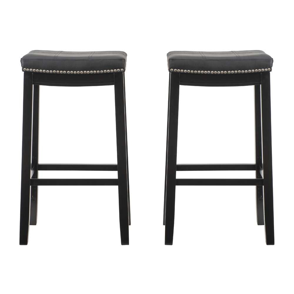 Linon Home Decor - Claridge Black Bar Stool (Set of 2) - BS280BLK02PKU veiw 2
