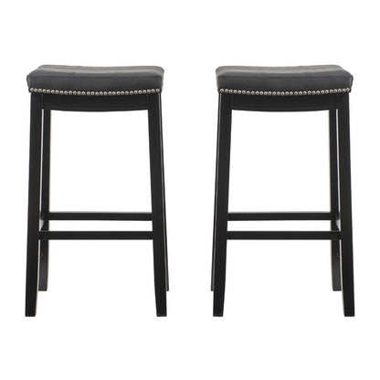 Linon Home Decor - Claridge Black Bar Stool (Set of 2) - BS280BLK02PKU veiw 2