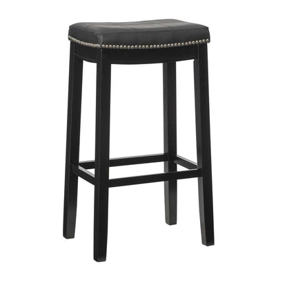 Linon Home Decor - Claridge Black Bar Stool - 55816BLK01U veiw 1