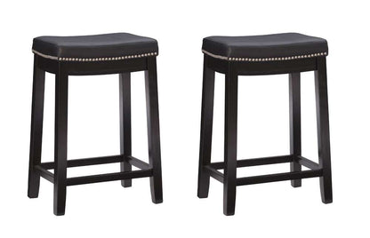 Linon Home Decor - Claridge Black Counter Stool (Set of 2) - CS286BLK02PKU veiw 1