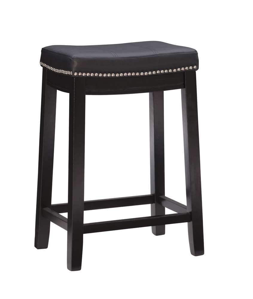 Linon Home Decor - Claridge Black Counter Stool - 55815BLK01U veiw 1