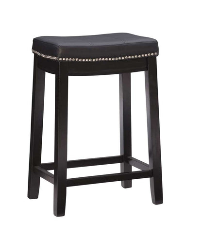 Linon Home Decor - Claridge Black Counter Stool - 55815BLK01U veiw 1