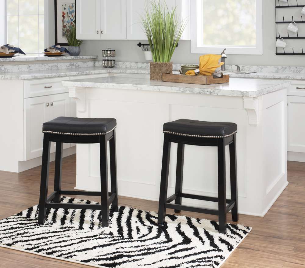 Linon Home Decor - Claridge Black Counter Stool - 55815BLK01U veiw 5