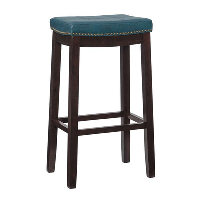 Linon Home Decor - Claridge Blue Bar Stool - 55816BLU01U veiw 1