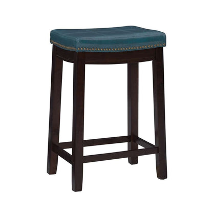 Linon Home Decor - Claridge Blue Counter Stool - 55815BLU01U veiw 1