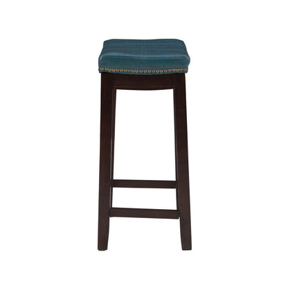 Linon Home Decor - Claridge Blue Counter Stool - 55815BLU01U veiw 3