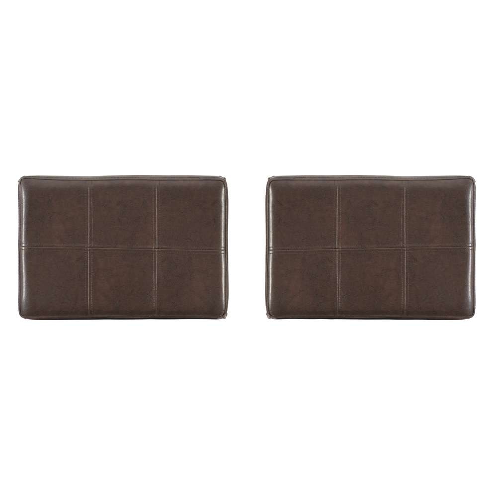 Linon Home Decor - Claridge Brown Bar Stool (Set of 2) - BS280BRNPU-02PK-KD veiw 3