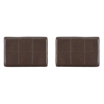 Linon Home Decor - Claridge Brown Bar Stool (Set of 2) - BS280BRNPU-02PK-KD veiw 3