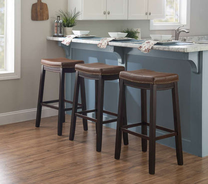 Linon Home Decor - Claridge Cognac Bar Stool - BS234COG01U veiw 5