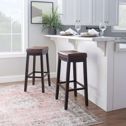 Linon Home Decor - Claridge Cognac Bar Stool - BS234COG01U veiw 6