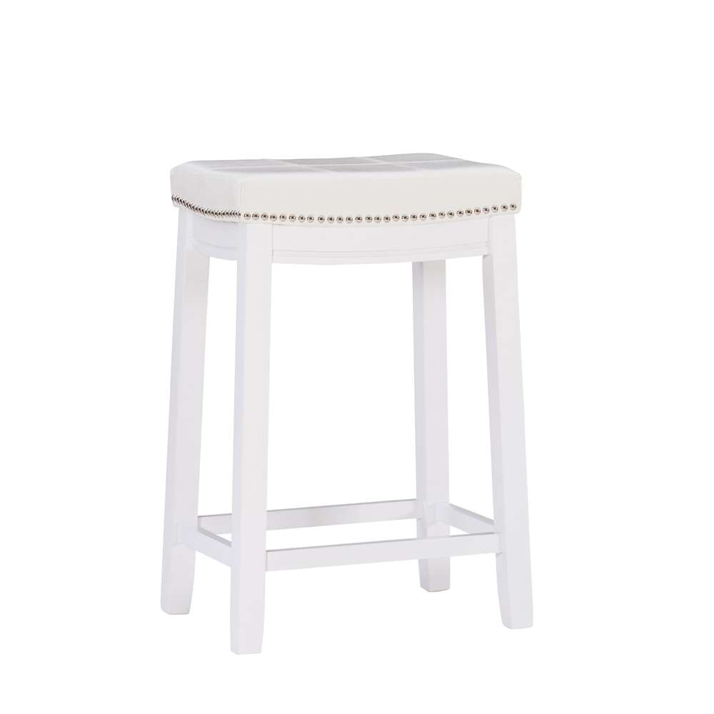 Linon Home Decor - Claridge Counter Stool White  - CS254WHT01U veiw 1