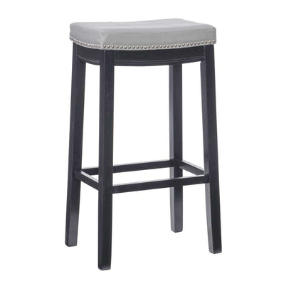 Linon Home Decor - Claridge Gray Bar Stool - BS219GRY01U veiw 1