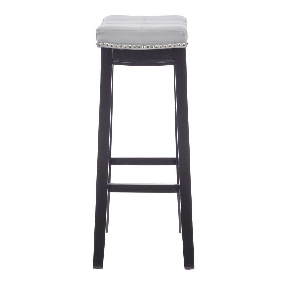 Linon Home Decor - Claridge Gray Bar Stool - BS219GRY01U veiw 3