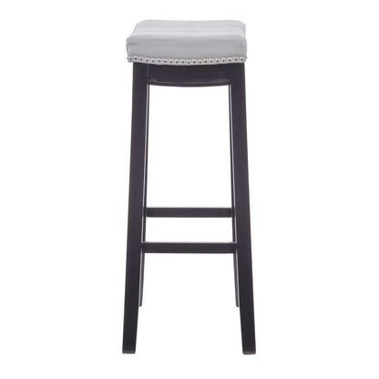 Linon Home Decor - Claridge Gray Bar Stool - BS219GRY01U veiw 3