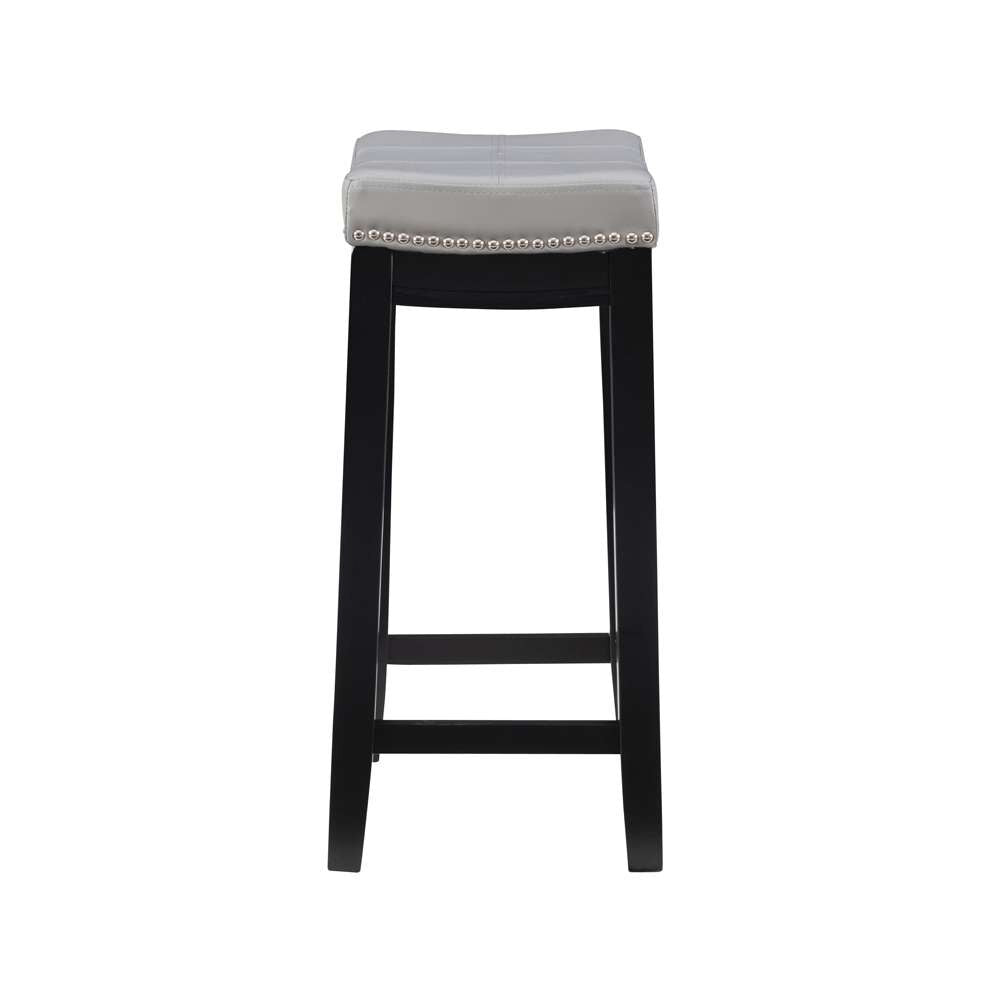 Linon Home Decor - Claridge Gray Counter Stool - CS220GRY01U veiw 3