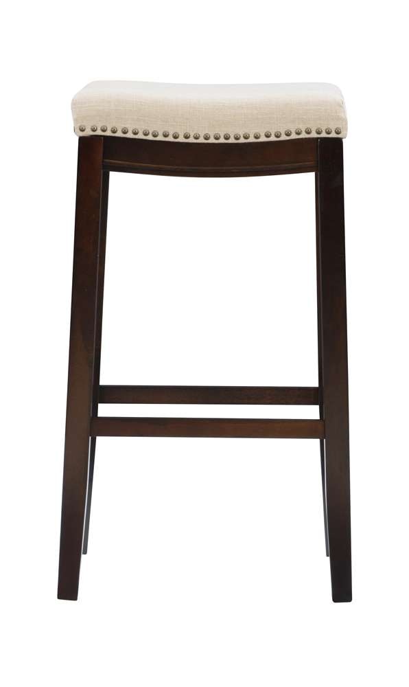 Linon Home Decor - Claridge Linen Bar Stool - 98326WAL-01-KD veiw 2