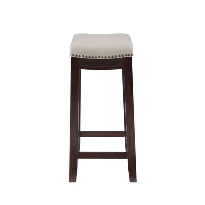 Linon Home Decor - Claridge Linen Counter Stool - 98325WAL-01-KD veiw 3