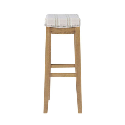 Linon Home Decor - Claridge Linen Striped Bar Stool  - BS230FLK01U veiw 3