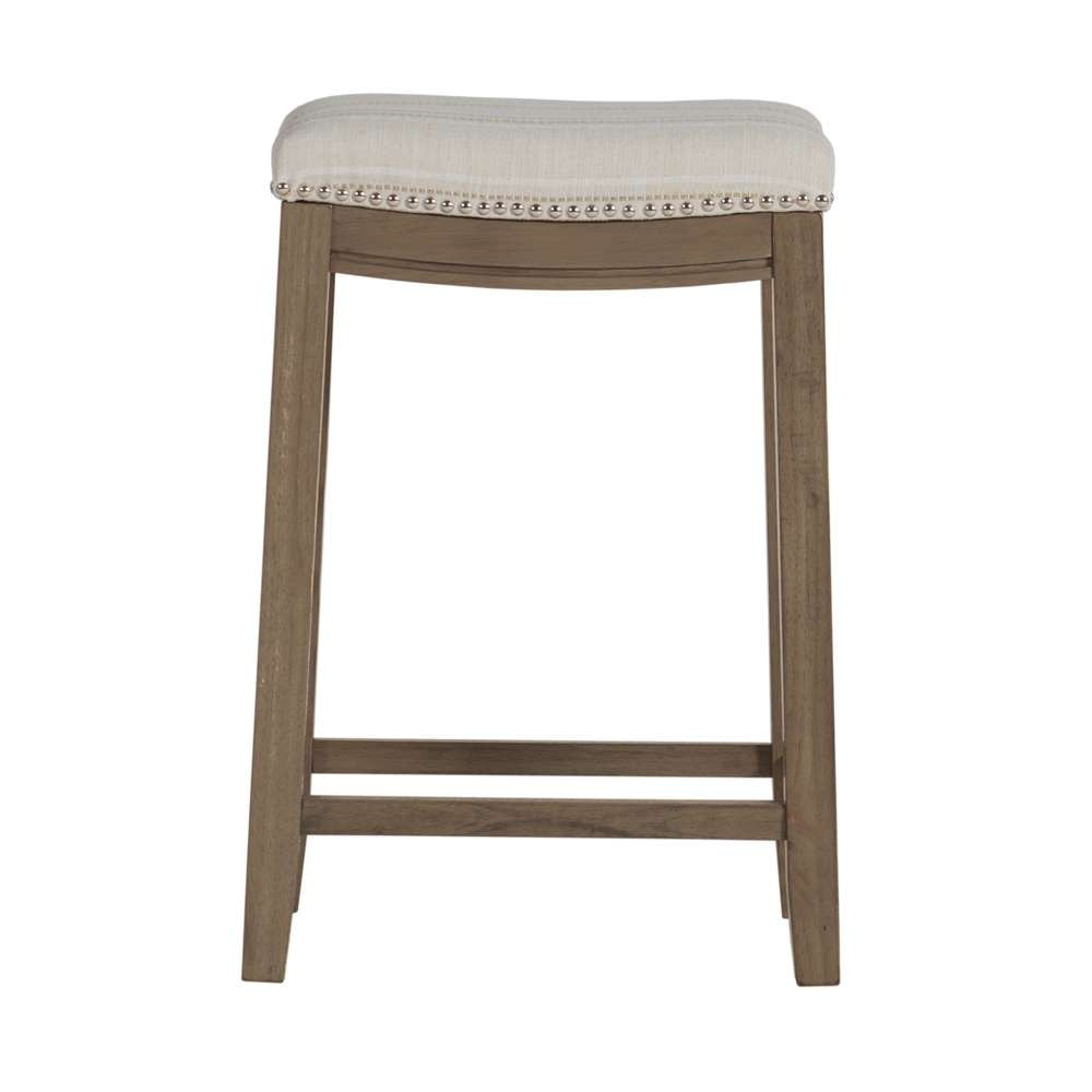 Linon Home Decor - Claridge Linen Striped Counter Stool  - CS230FLK01U veiw 5