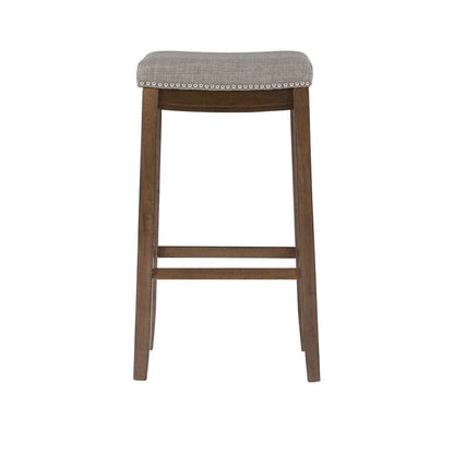 Linon Home Decor - Claridge Rustic Bar Stool - BS227GRY01U veiw 2