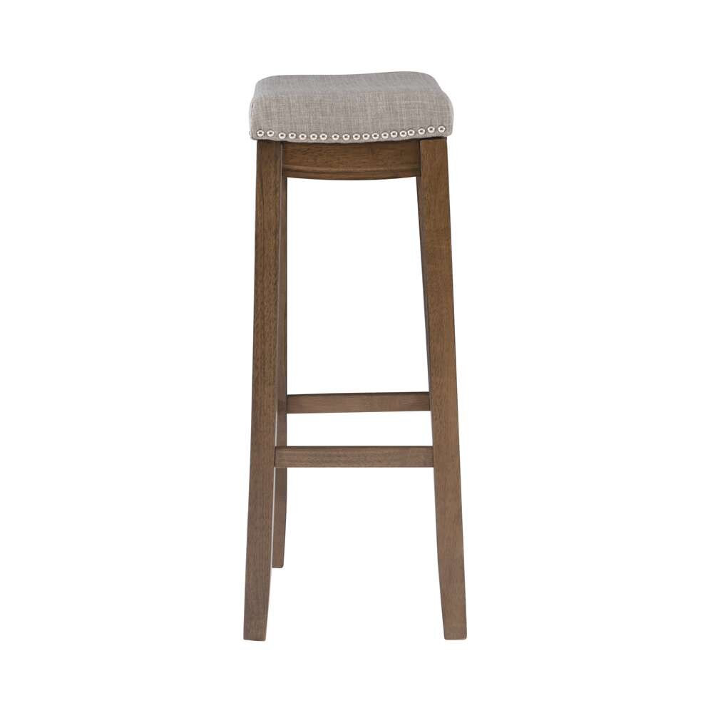Linon Home Decor - Claridge Rustic Bar Stool - BS227GRY01U veiw 3