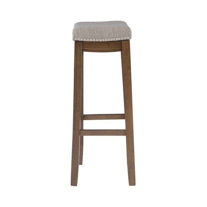 Linon Home Decor - Claridge Rustic Bar Stool - BS227GRY01U veiw 3